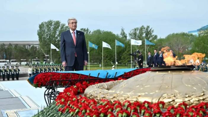 Kazakistan Cumhurbaşkanı'nın Zafer Günü Mesajı